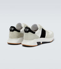 Tom Ford Jagga suede-trimmed sneakers