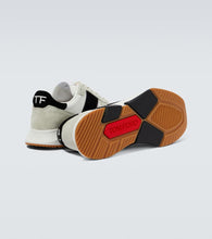 Tom Ford Jagga suede-trimmed sneakers