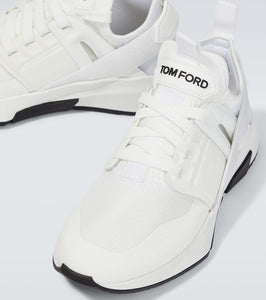 Tom Ford Jago suede and mesh sneakers