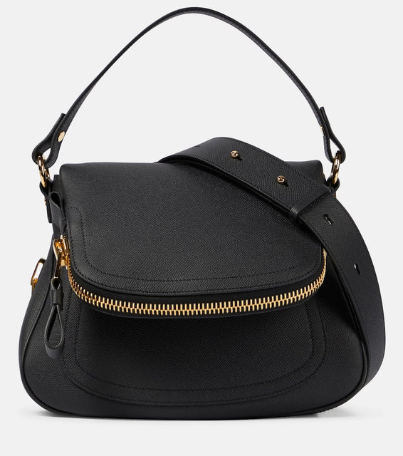 Tom Ford Jennifer Medium leather shoulder bag. Shop Tom Ford Shoulder Bags for women now.