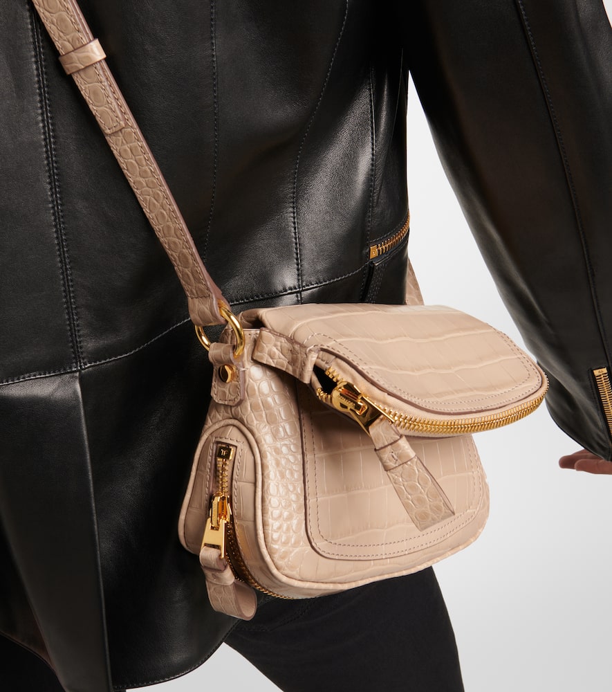 Tom Ford Jennifer Mini croc-effect leather shoulder bag