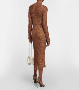 Tom Ford Layered knit midi dress