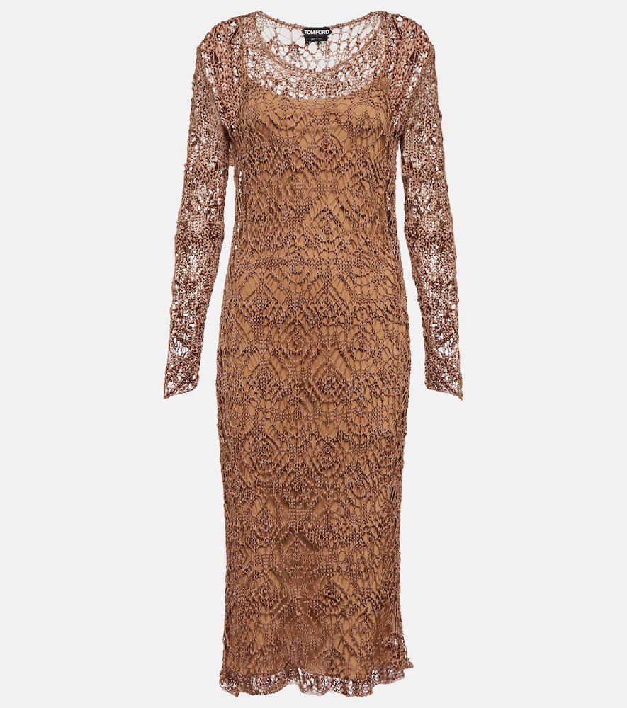 Tom Ford Layered knit midi dress. Tom Ford 层叠针织中长连衣裙