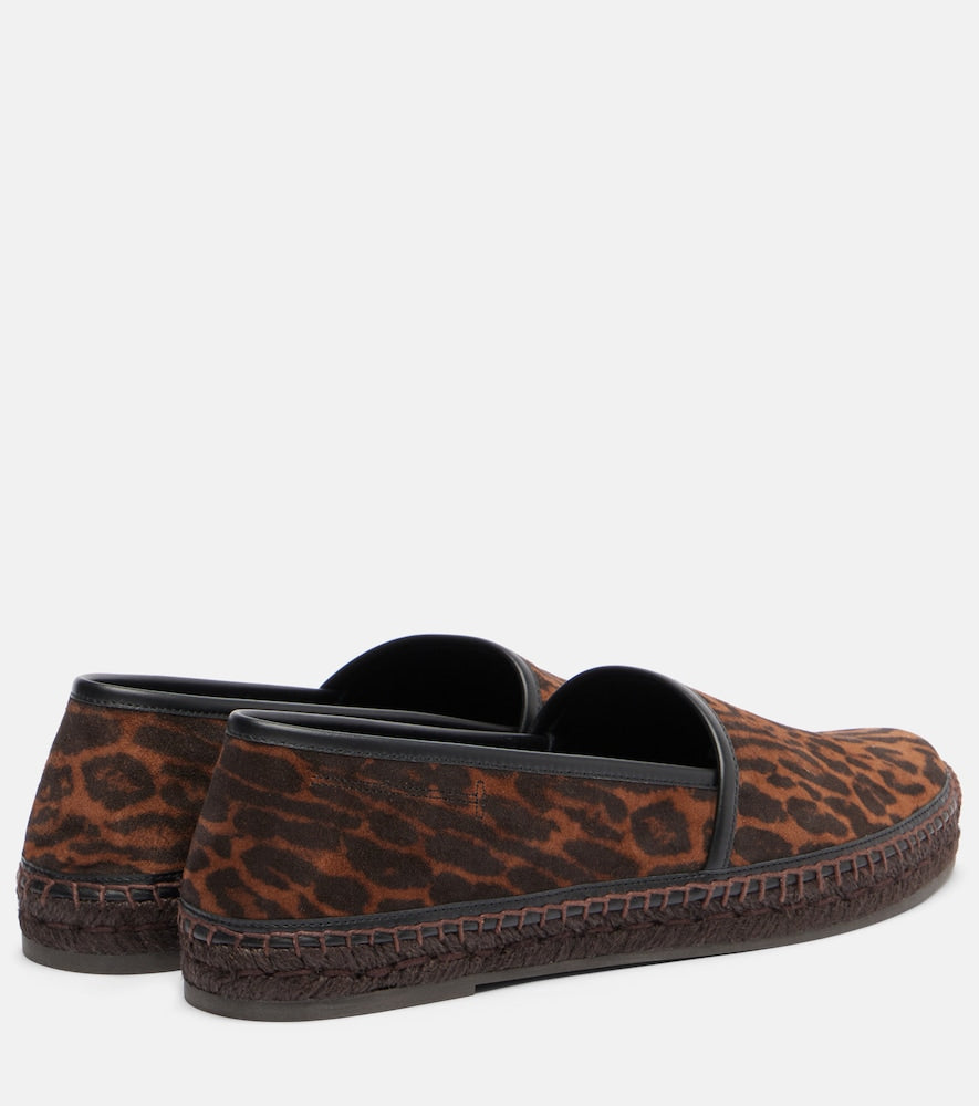 Tom Ford Leopard-print suede espadrilles