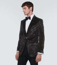 Tom Ford Leopard-print velvet blazer