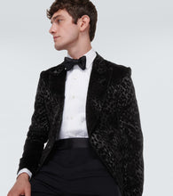 Tom Ford Leopard-print velvet blazer