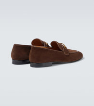 Tom Ford Liam chain-detail suede loafers
