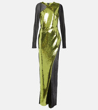 Tom Ford Liquid sequin and tulle gown. 汤姆·福特亮片薄纱礼服