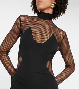 Tom Ford Long-sleeved cutout gown