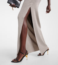 Tom Ford Metallic knit maxi dress