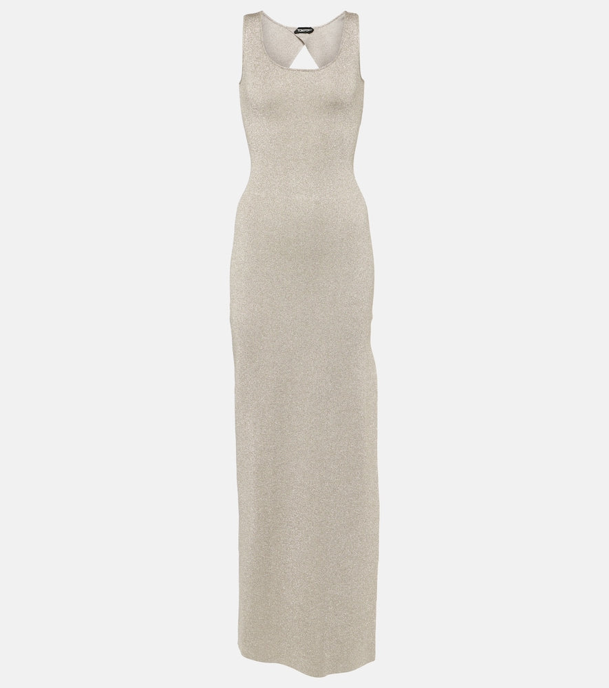 Tom Ford Metallic knit maxi dress. Tom Ford 金属针织长裙
