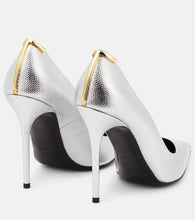 Tom Ford Metallic leather pumps