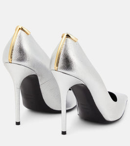 Tom Ford Metallic leather pumps
