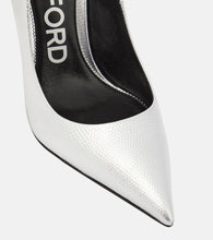 Tom Ford Metallic leather pumps