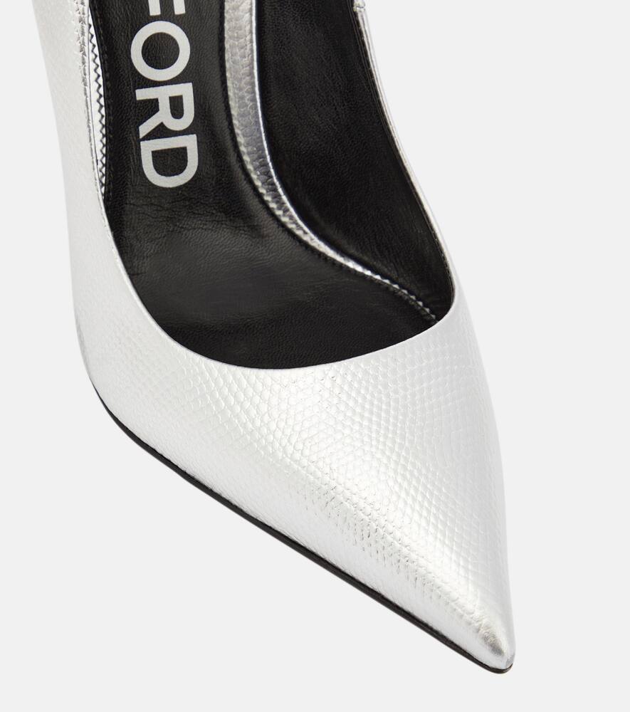 Tom Ford Metallic leather pumps