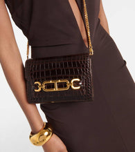 Tom Ford Mini croc-effect leather shoulder bag