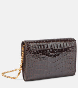 Tom Ford Mini croc-effect leather shoulder bag