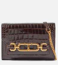 Tom Ford Mini croc-effect leather shoulder bag