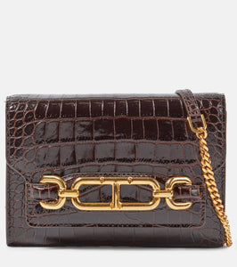 Tom Ford Mini croc-effect leather shoulder bag