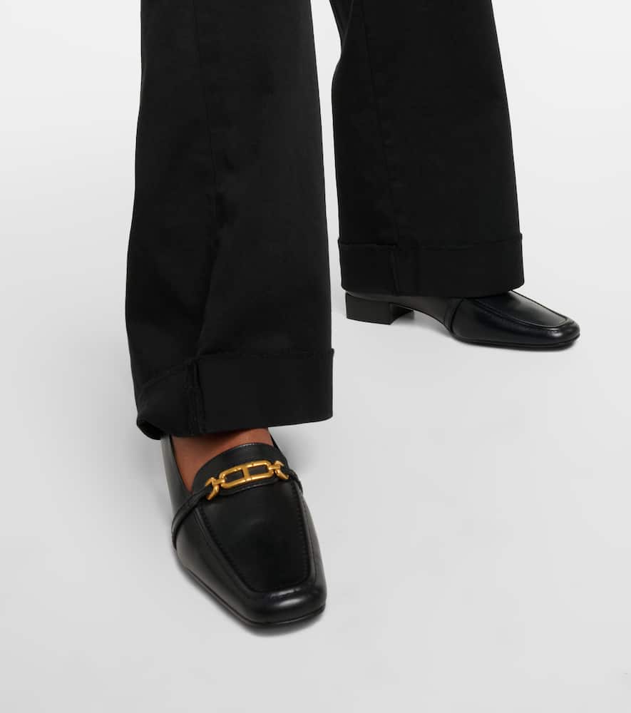 Tom Ford Monogram leather loafers
