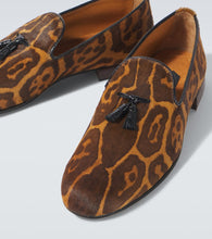 Tom Ford Nicolas leopard-print calf hair loafers