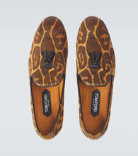 Tom Ford Nicolas leopard-print calf hair loafers