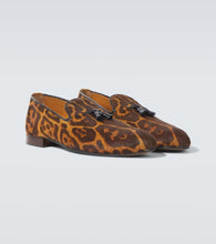 Tom Ford Nicolas leopard-print calf hair loafers
