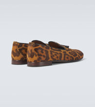 Tom Ford Nicolas leopard-print calf hair loafers