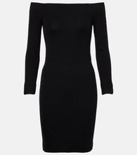 Tom Ford Off-shoulder cashmere and silk minidress