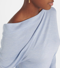 Tom Ford One-shoulder cashmere and silk midi dress