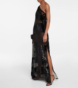 Tom Ford One-shoulder floral kaftan
