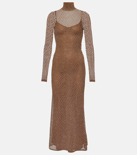 Tom Ford Open-knit Lurex√Ç¬Æ maxi dress