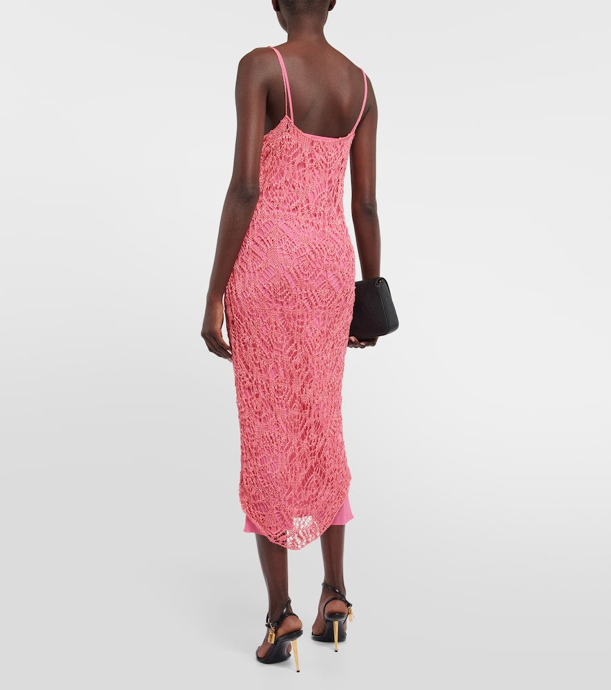 Tom Ford Openwork knit maxi dress