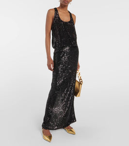 Tom Ford Padlock croc-effect ballet flats