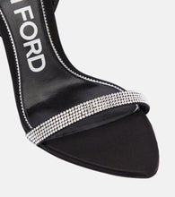 Tom Ford Padlock embellished satin sandals