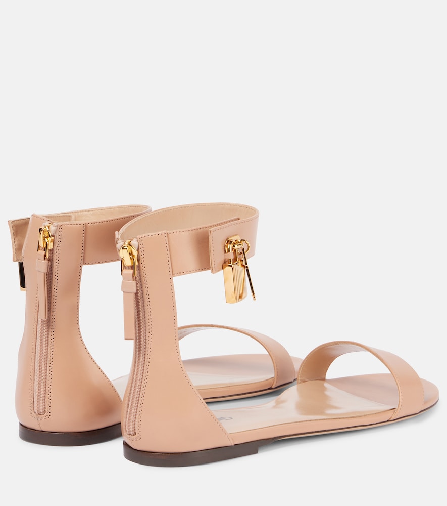 Tom Ford Padlock leather sandals