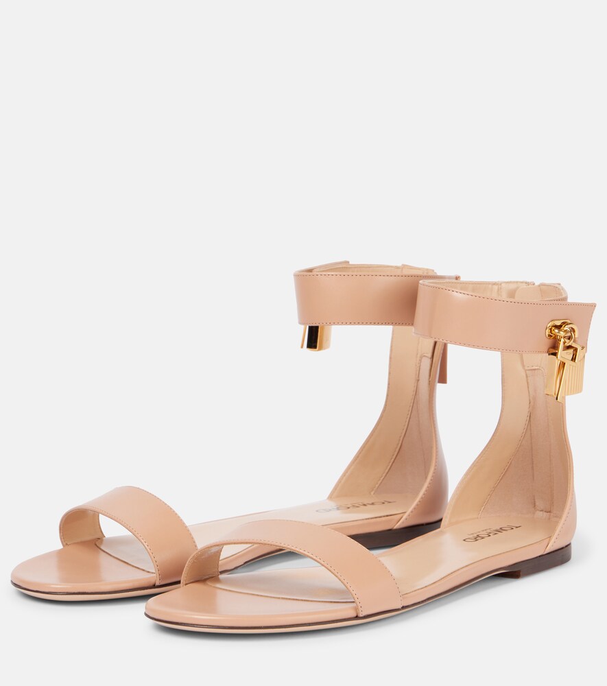 Tom Ford Padlock leather sandals
