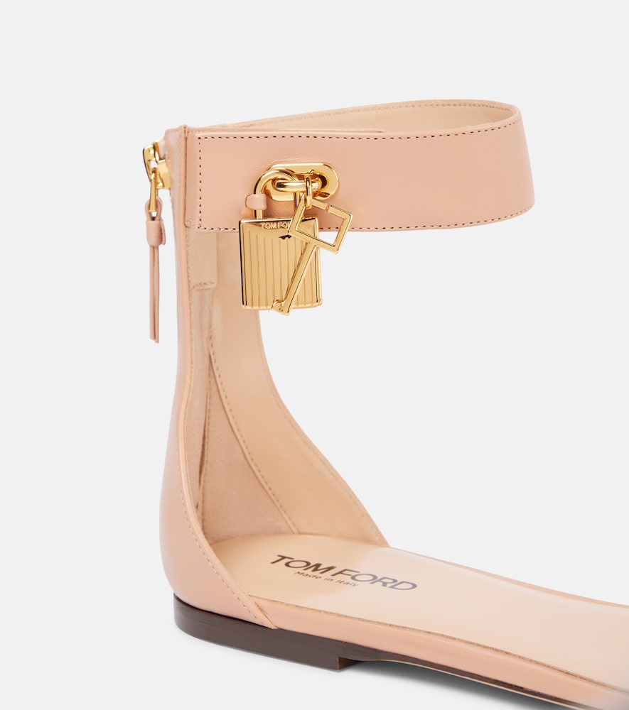 Tom Ford Padlock leather sandals