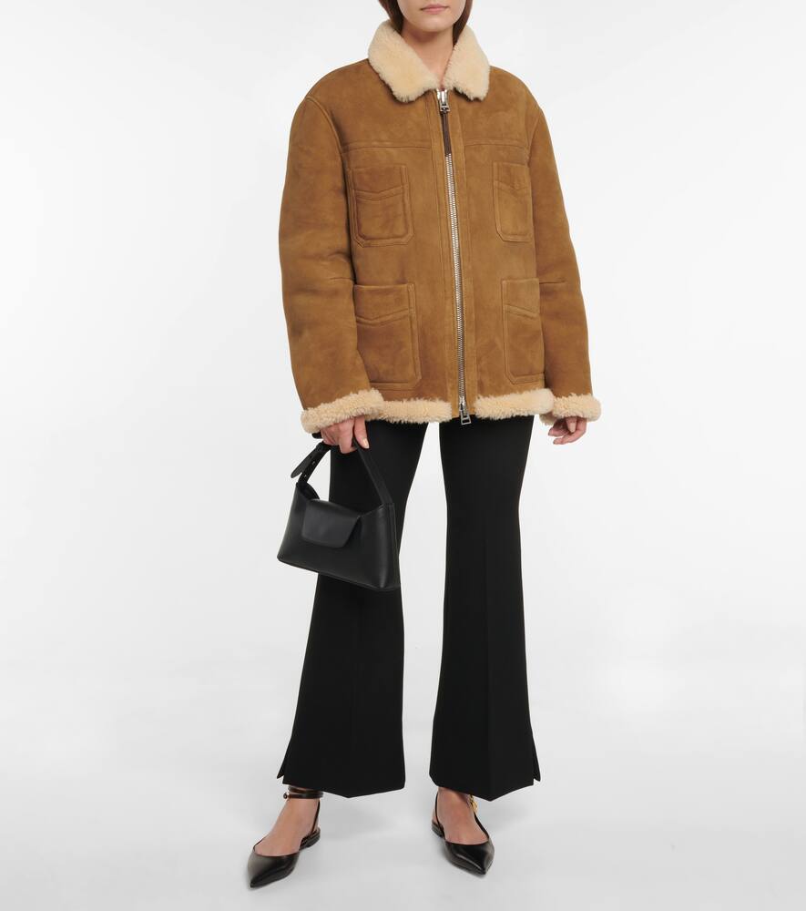 Tom Ford Padlock leather slingback flats