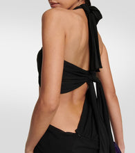 Tom Ford Paneled semi-sheer cutout gown
