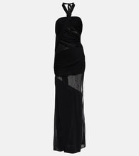 Tom Ford Paneled semi-sheer cutout gown