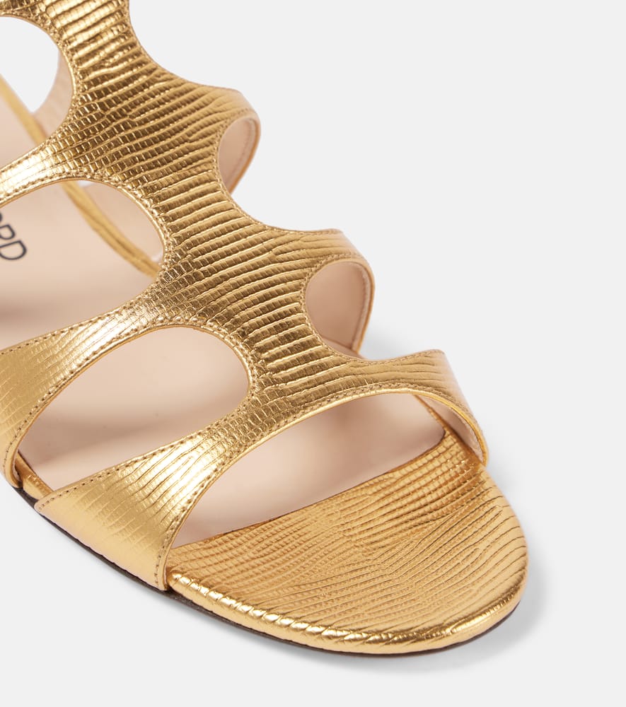 Tom Ford Paradis metallic leather sandals