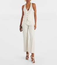 Tom Ford Pinstripe wool and silk-blend vest