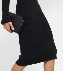 Tom Ford Ribbed-knit wool midi dress