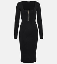 Tom Ford Ribbed-knit wool midi dress