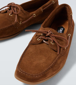Tom Ford Robin suede boat shoes
