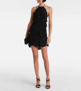 Tom Ford Ruffled halterneck minidress