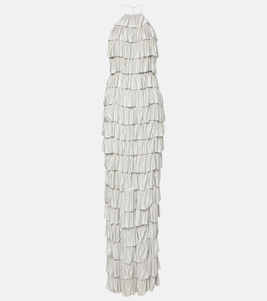 Tom Ford Ruffled tiered gown. 汤姆·福特褶皱层叠礼服