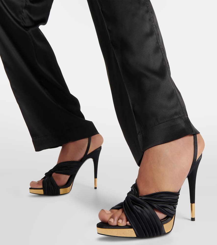 Tom Ford Satin platform sandals