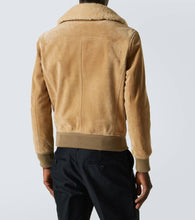 Tom Ford Shearling-trimmed suede blouson